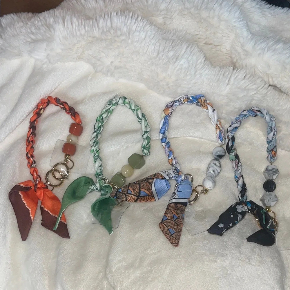 Phone charm bag extender wristlet hook scarf choose one new